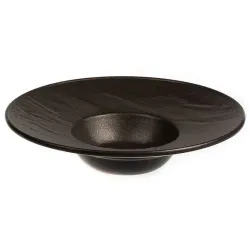 Тарелка глубокая 240 мл d 27 см h5,5 см для пасты/салата Black Raw Stellar P.L. Proff Cuisine [1]