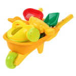 Набор для игры в песок 6 предм. тачка, 2 формчки, 2 совка, разноцвет. сетка OBL1517934