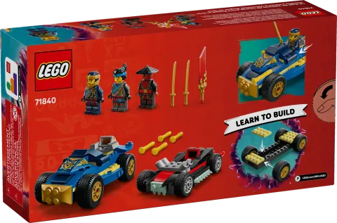 Конструктор LEGO Ninjago 71840 Дуэль гоночных автомобилей Rogue и Drix