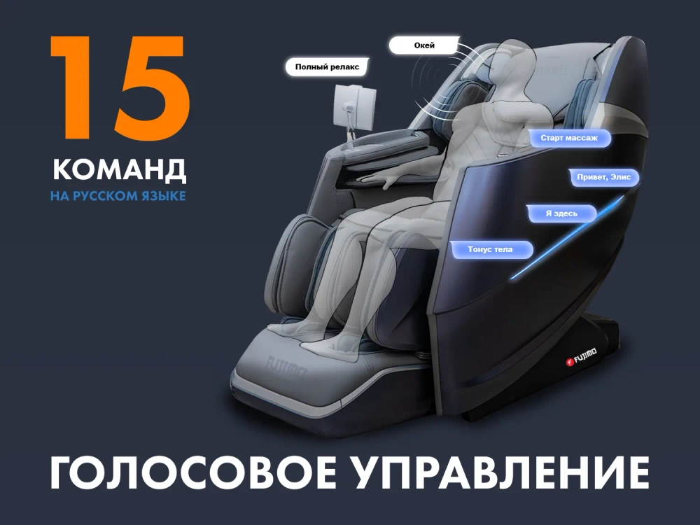 Массажное кресло FUJIMO 氣 Combat 4D Шампань