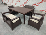 Обеденная мебель для кафе под ротанг Yalta Family Set