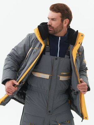 Костюм зимний Elbrus ткань Hit Membrane цвет Серый/Банан