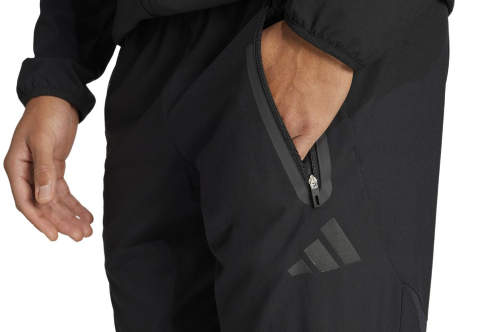 Мужские теннисные брюки Adidas Tiro 25 Pro Vis Tech Travel - black