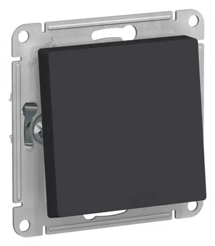 ATLASDESIGN AQUA 1-клавишный ПЕРЕКЛЮЧАТЕЛЬ, IP44, сх.6, 10АХ, механизм, КАРБОН
