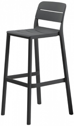 Стул пластиковый барный Nardi Cassia Stool, антрацит