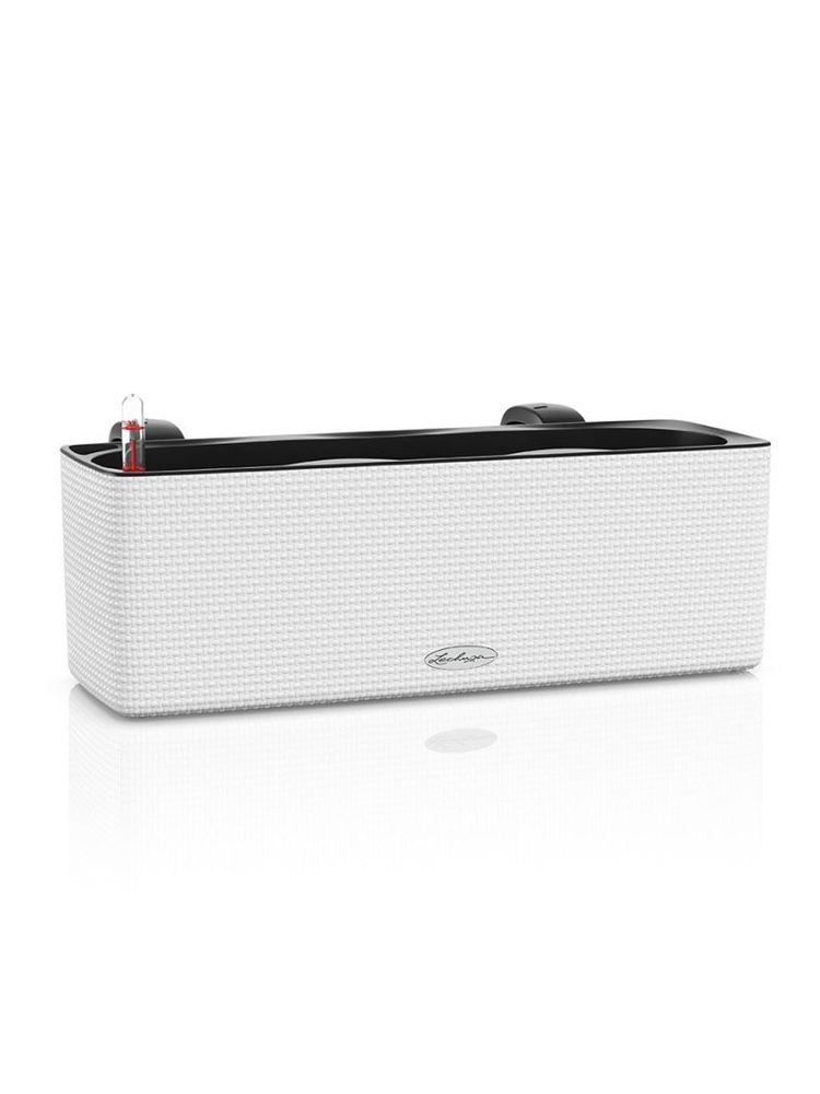 Кашпо Lechuza "Balconissima Complete white" (пластик), 40xH14 см