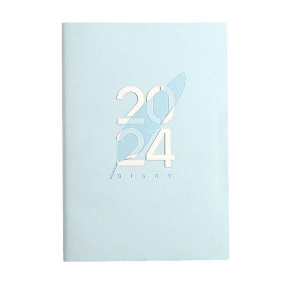 Gündəlik/Ajanda/Ежедневник/Diary soft blue 2024
