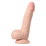 Реалистичный перезаряжаемый вибратор 18,5см с пультом ДУ ToyFa RealStick Elite Vibro 987004