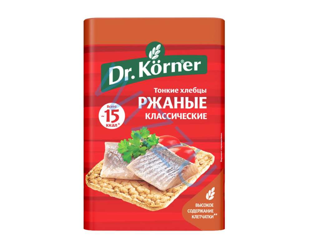 Хлебцы ржаные классические Dr Korner 100г