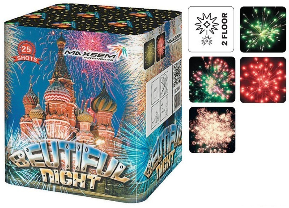 Батарея салютов "Beutiful Night" MC101 25 залпов * 1,2"