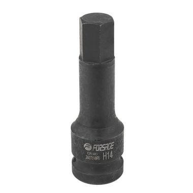 Головка-бита 6-гранная ударная 14мм,1/2'' Forsage F-24407814MPB