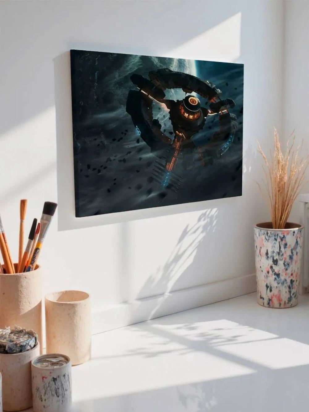 Картина на стену 40 X 50 Космический корабль
