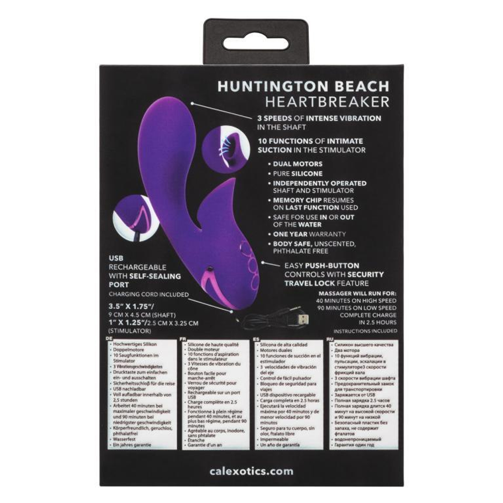 Вибратор-кролик California Dreaming Huntington Beach Heartbreaker