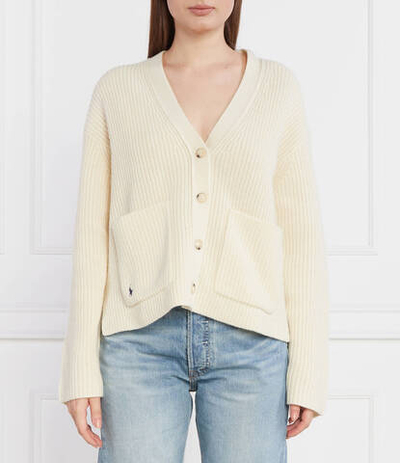 Хлопковый кардиган vn pp cardi long sleeve POLO RALPH LAUREN - бежевый(211910426)