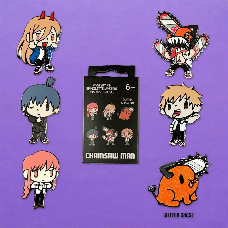 Набор пинов Funko: Chainsaw Man Chibi (Blind Box Pin)