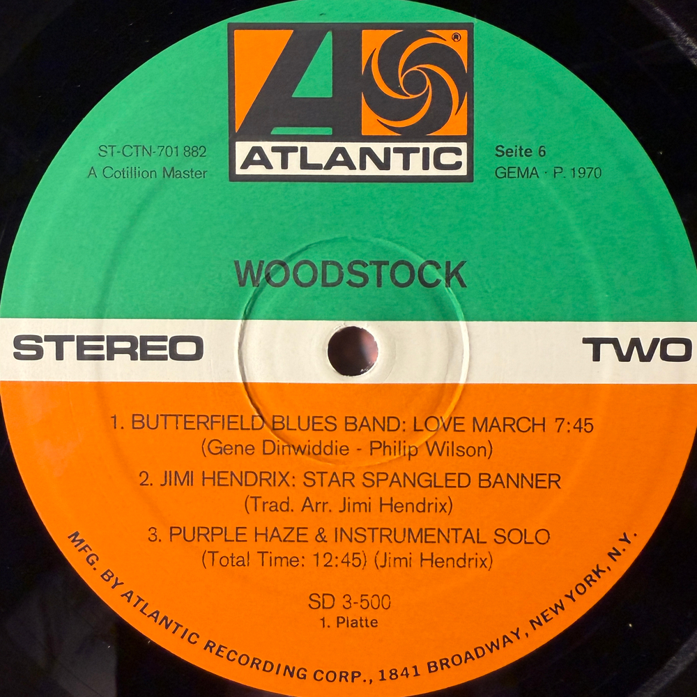 Woodstock - Music From The Original Soundtrack And More 3LP (Германия 1970г.)