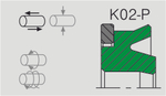 Уплотнение поршня K02-P аналог аксиос Aksios