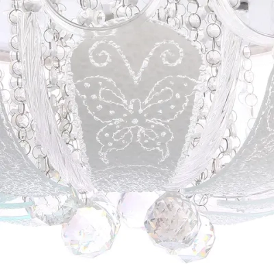 Люстра 5*40Вт Е27+LED 30*50*50см хром A8121-500