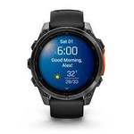 Смарт-часы Garmin Fenix 8 Amoled 47мм Slate Gray с черным силиконовым ремешком, 010-02904-00
