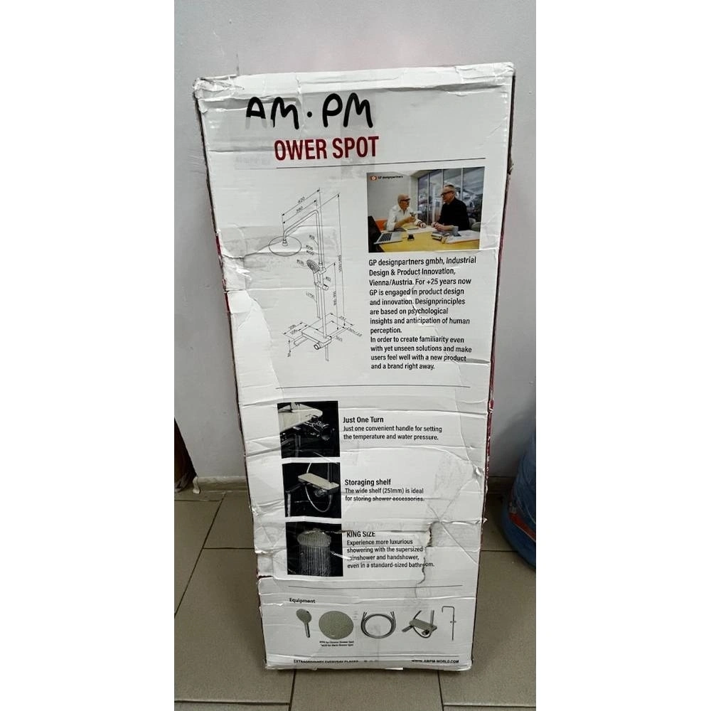 Уцененный товар Душевая система AM.PM Like F0780700 хром хорошее состояние  , 729957