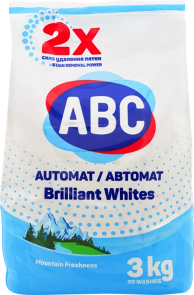 ABC Стиральный порошок Свежесть гор 3кг