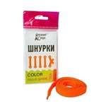 Шнурки COLOR ПЛОСКИЕ ШИРОКИЕ 110см (Оранжевые Неон) ДС-420