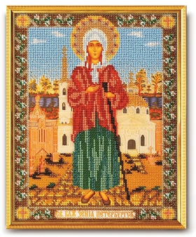 "Свт.Ксения Петербургская"-В-176  вышивка
