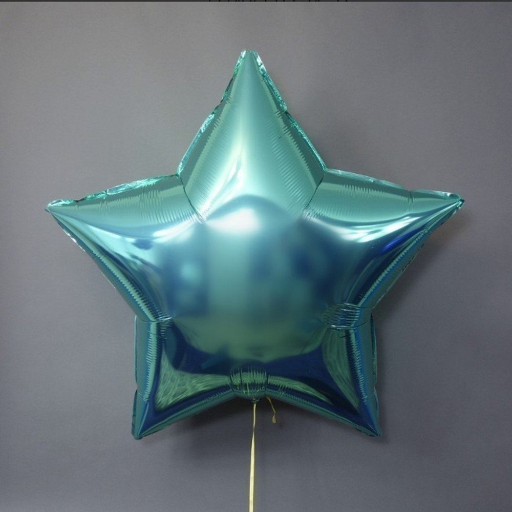 Г Б/РИС ЗВЕЗДА 36"/91см Металлик Бирюзовый / Tiffany 