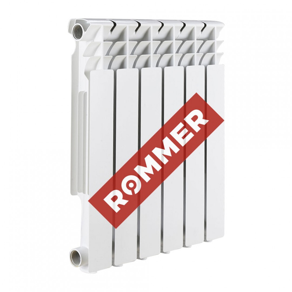 ROMMER Optima 500  6 секций радиатор алюминиевый (RAL9016)
