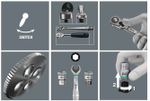 Набор 28 предметов 8100 SA 8 Zyklop Metal Switch с трещоткой, реверс, 1 / 4 дюйм WERA WE-004018