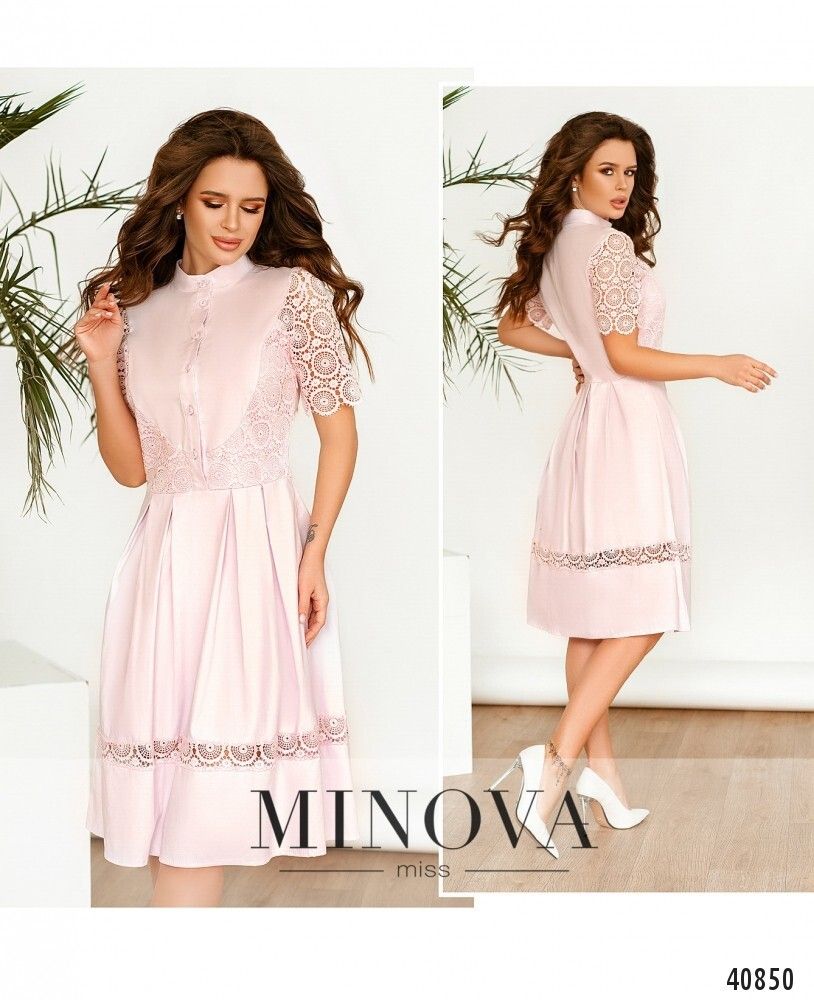 Платье 1098-розовый Minova Платье 1098-розовый Minova