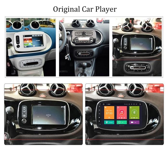 Магнитола для Smart ForTwo/ForFour 2014-2022 - Kuberg XN-M902-P6 на Android 10
