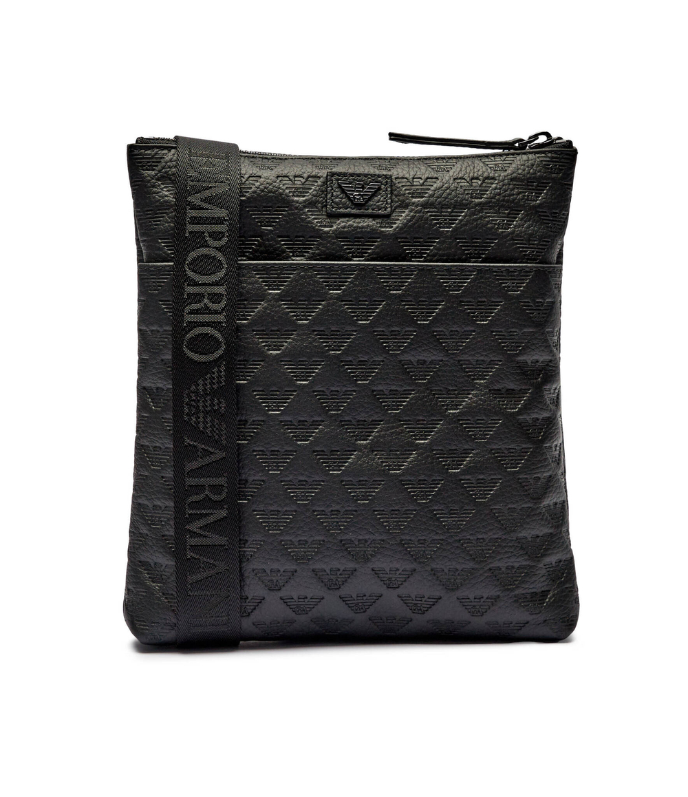 Кожаная сумка кросс-боди Emporio Armani - черный(Y4M416 YQ67I)