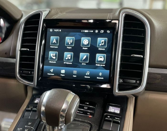 Магнитола для Porsche Cayenne 958 2010-2016 - Parafar PF955M4/64 монитор 8.4" на Android 11, SIM-слот