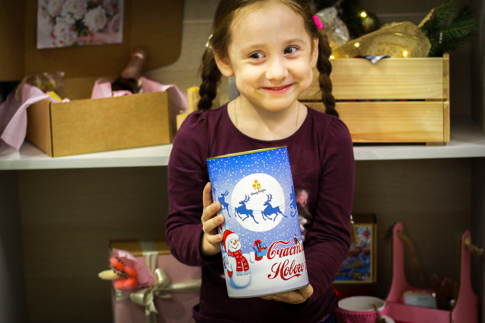 Новогодний подарочный набор сладостей HappyBox by HoneyForYou "Happy New Year №5"