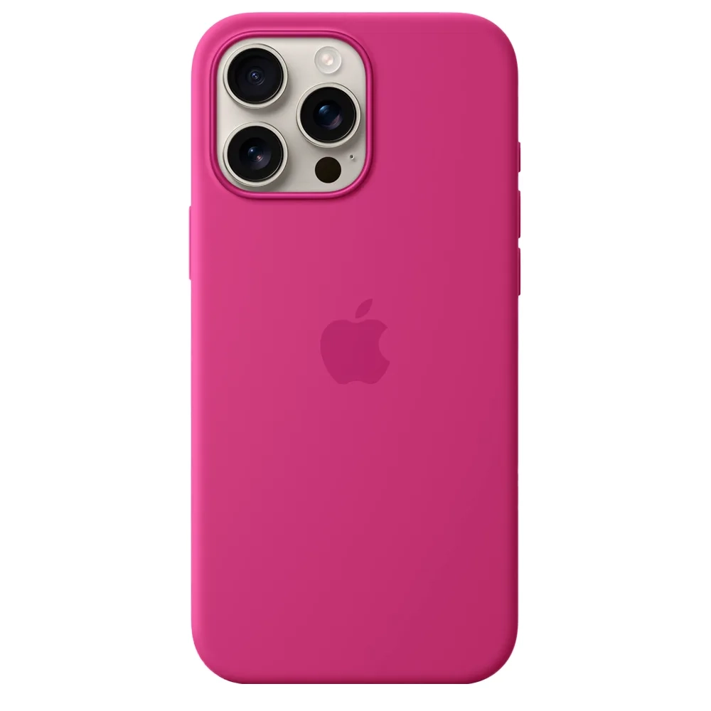 Силиконовый чехол с поддержкой MagSafe Apple Silicone Case для iPhone 16 Pro Max, Fuchsia (Фуксия)