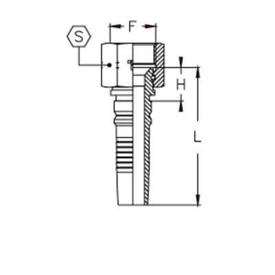 Фитинг DN 25 JIC (Г) 1.5/16 Interlock