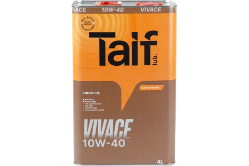 TAIF VIVACE 10W40 4л Синтетическое моторное масло
