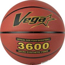 СЦ*Мяч баск. VEGA 3600, OBU-718, FIBA, р.7, синт.кожа(микрофибра), нейл.корд, бутил. кам.,темно-кор