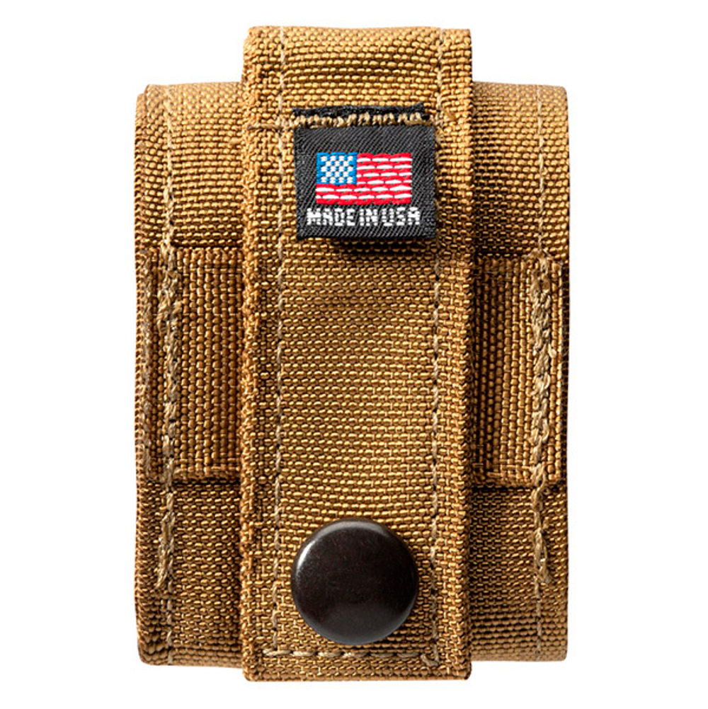 Набор Zippo в подарочной коробке (чёрная зажигалка Black Crackle и коричневый нейлоновый чехол)