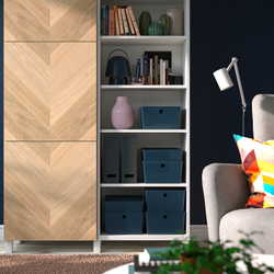 IKEA KUGGIS  (ИКЕА КУГГИС)  -  Контейнер - чёрно-синий 26x35x15 см