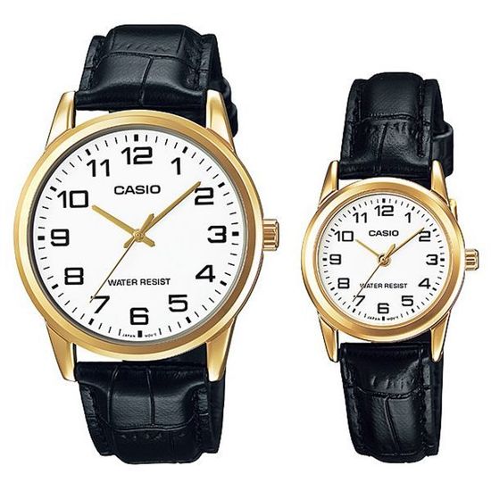Парные часы Casio Standard: MTP-V001GL-7BUDF и LTP-V001GL-7BUDF