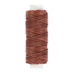 Нитки для кожи вощеные (крученые) 25 м, 002 т. коричневый, LC-004 Промысел