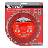 Диск алмазный, отрезной Turbo Extra, 180 х 22.2 мм, сухая резка Matrix Professional — фото 4