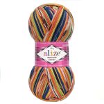 Пряжа Alize (Ализе) Superwash Comfort Socks / уп.5 мот. по 100 г, 420м, 2701 секционный A