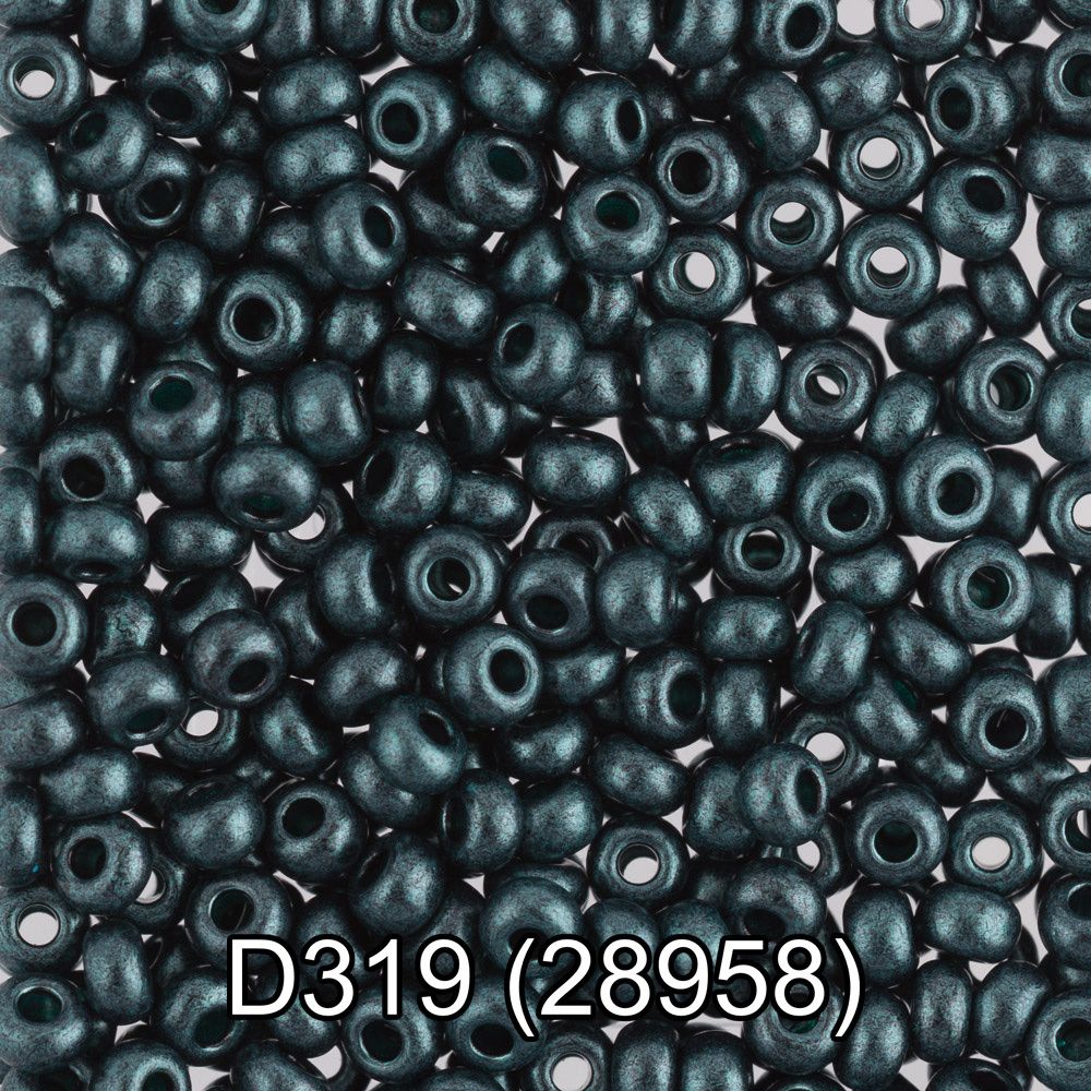 Бисер Gamma 10/0 (2.3 мм), 50 г (10х5 г), D319 т.зеленый, 28958, круглый 4 Бисер Gamma 10/0 (2.3 мм), 50 г (10х5 г), D319 т.зеленый, 28958, круглый 4