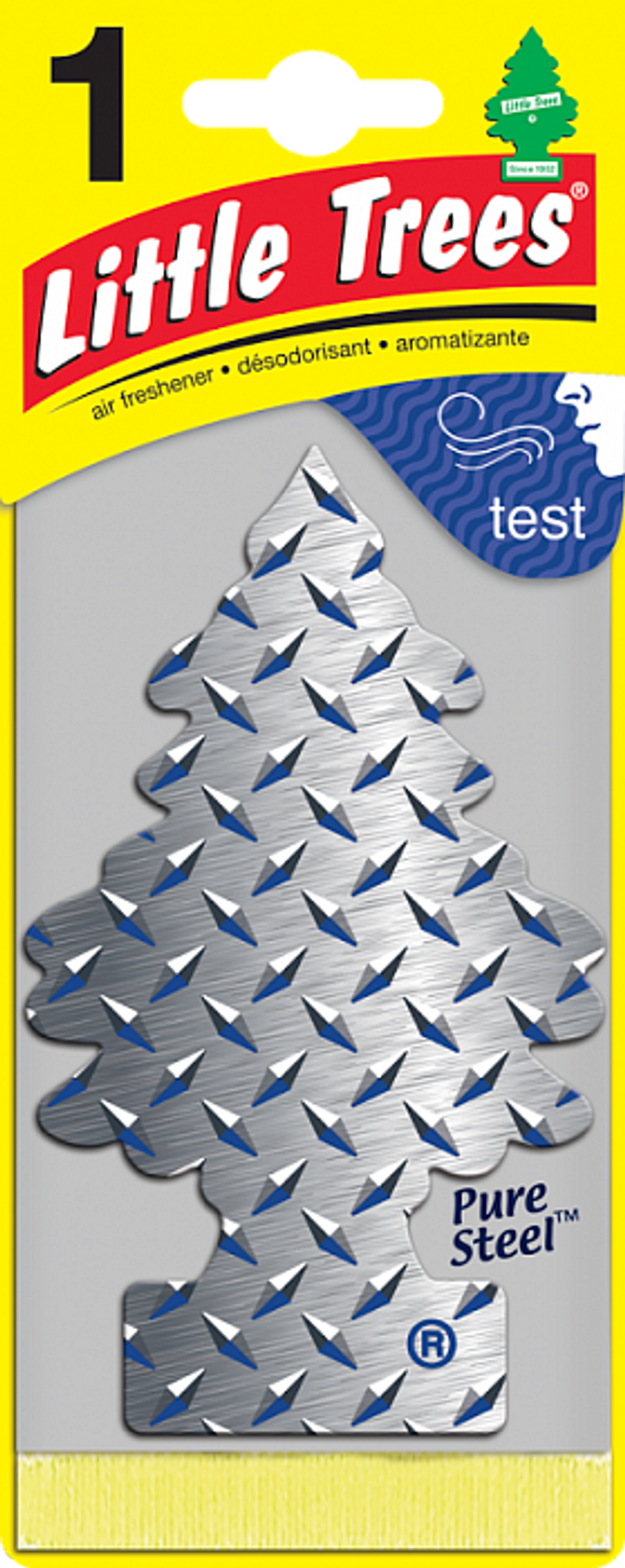 Car-Freshner Ароматизатор Ёлочка Car-Freshner Pure Steel Стальная сила