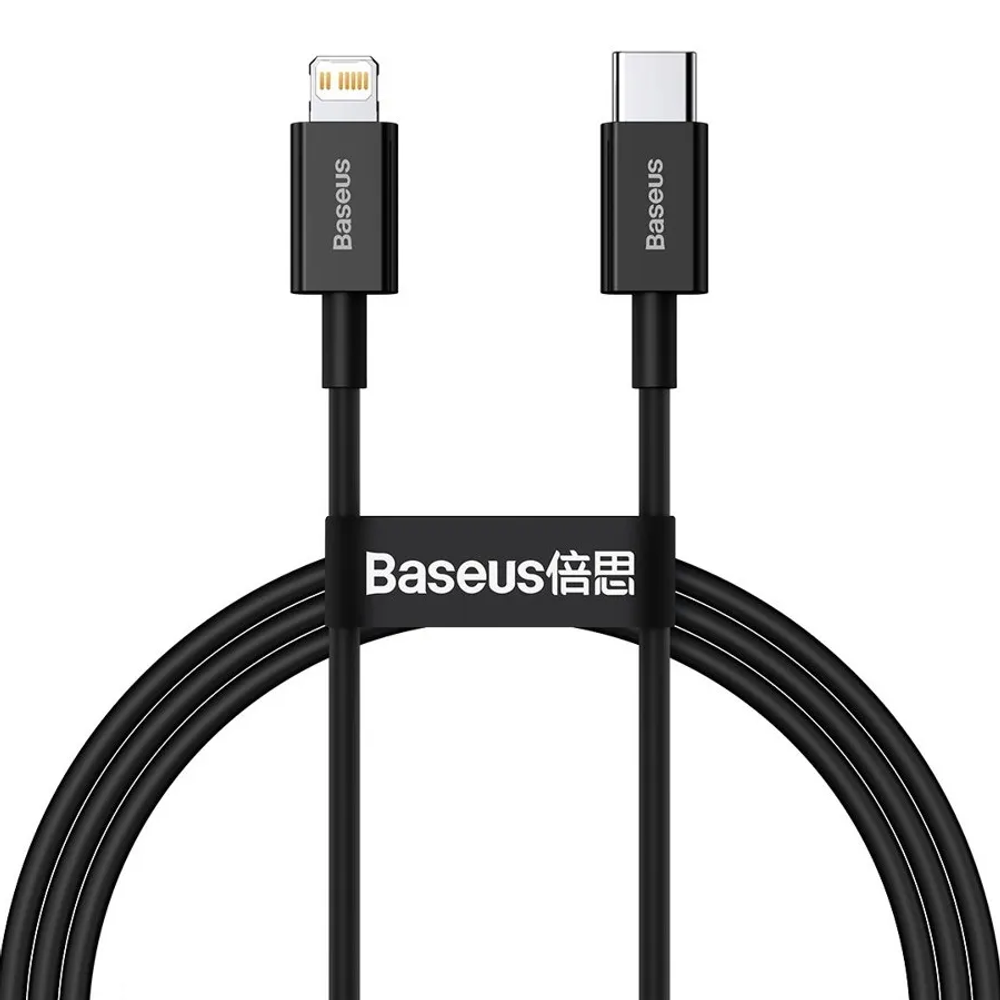 Кабель-зарядка Type-C на Lightning Baseus Superior Series PD 20W 2m CATLYS-C01 черный