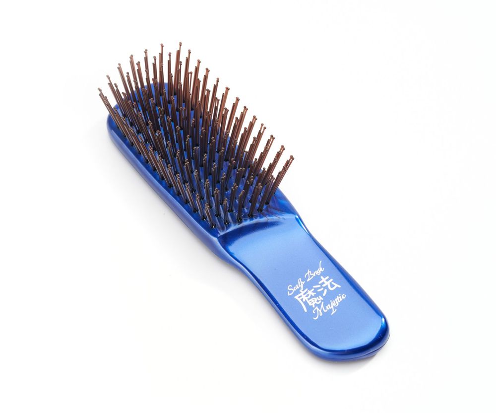 Расческа Majestic Scalp Brush синяя (дорожная версия)