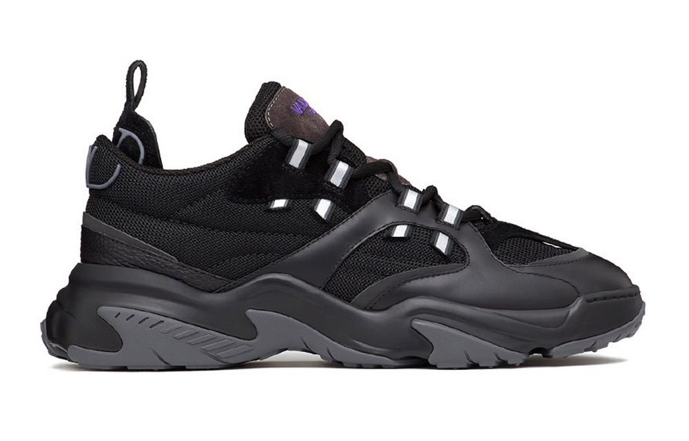 Valentino Afterdusk GARAVANI Fabric Abrasion Resistant, Lightweight, Balanced Low top Casual Shoes Men"s Black